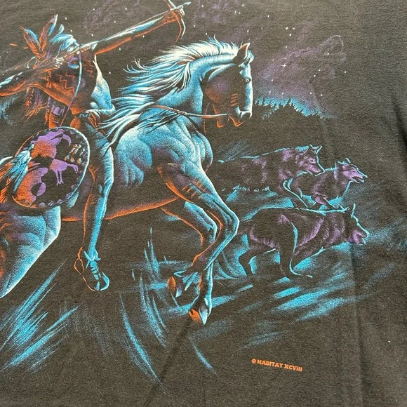 Vintage Indian Double Sided T-Shirt - Picture 4 of 12